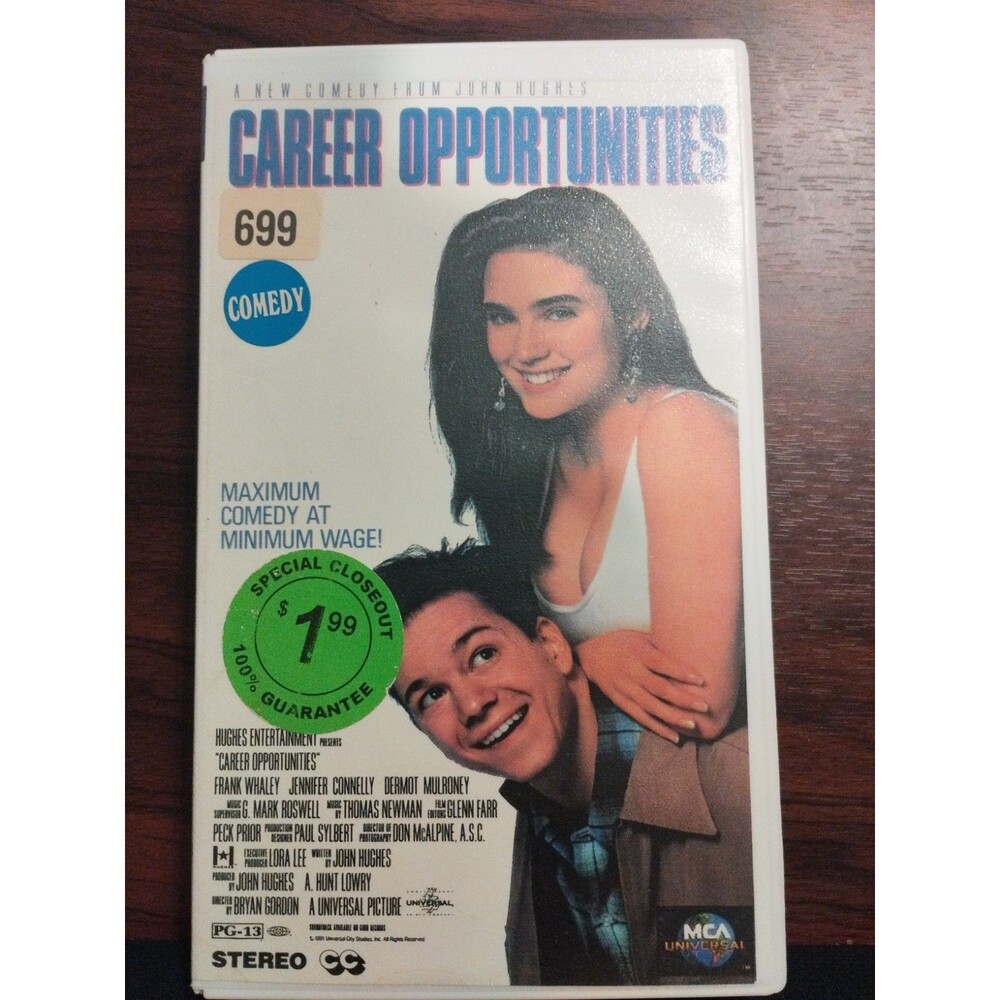Career Opportunities VHS John Hughes Jennifer Connelly Riding Horse Cult Classic